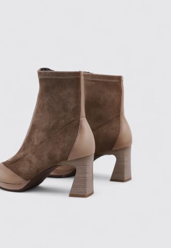 Hispanitas Para Mujer. HI254186 Botines De Piel Atlanta Soho MarróN (39), 3 A 5Cm, Cremallera, Casual - 5