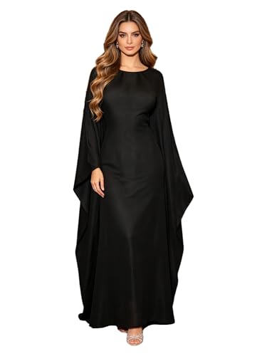 Robe abaya Dubaï en satin MSemis pour le Ramadan et soirées musulmanes