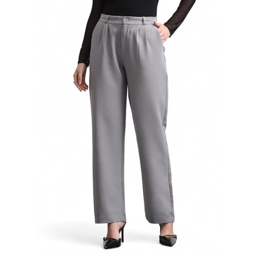 Image of Urbano Fashion Women's Loose Baggy Fit Solid Korean Pants Stretchable