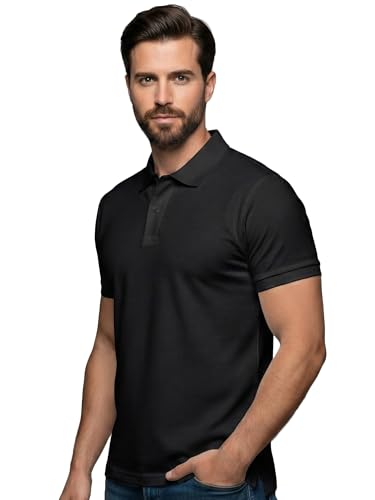Image of XENOVAURBAN Cotton Polo t Shirt for Man | Regular Fit Solid Color Classic Cotton Polo T-Shirt with Collar for Men
