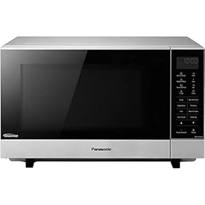 Panasonic NN-SF464MBPQ Flatbed Microwave Oven, 27 Litre, Silver