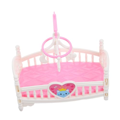 KOMBIUDA Casa De Muñecas Cuna Litera para Muñecas Cama Pequeña Cuna para Muñeca Cunas y Camas para Muñecas Literas para Muñecas Muebles De Madera para Casa De Muñecas Abs