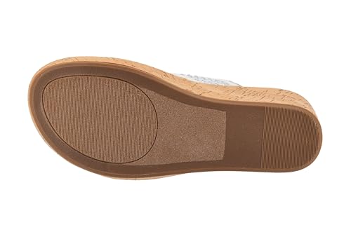 Image of Corkys Footwear Womens Carley Wedges, Featuring Corkys EVA Foam Cushioned Insoles, A 2.5 Inch Heel, Lightweight For All Day Wear, And Hook And Loop Closure