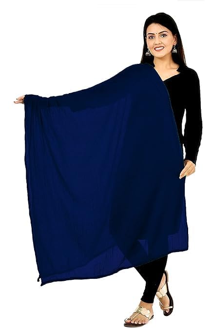 lalariya the fashion LALARIYA THE FASHION100% Nazmin Chiffon Casual Dupatta 2.25mtr Pompop Lace | Nazneen Chiffon | Lightweight for Everyday | Ideal for Festivals, Parties, Traditional Outfits-picture-16