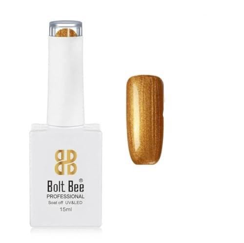 Image of BOLT BEE 15ML Gel Nail Polish 1Pc Clear Pink Glitter Nail Polish Soak Off UV LED Nail Gel Polish Nail Art Starter Manicure Salon DIY at Home, 0.5 OZ (1) (94)