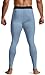 TSLA Men's Compression Pants - Cool Dry Athletic Sports Workout Running Tights Leggings Baselayer, Hyper Control Pants Stone Blue, X-Large