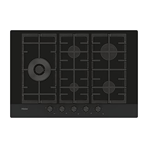 Haier I-MOVE GAS ON GLASS SERIE 6 HAVG7WL4HB Gas-Kochfeld/Autark / 70 cm / 5 Brenner Cover