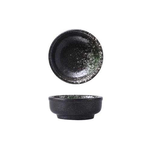 ZIGUIhsou-11 Cuenco para salsa Plato de porcelana multiusos vintage for acompañar condimentos, salsa soja