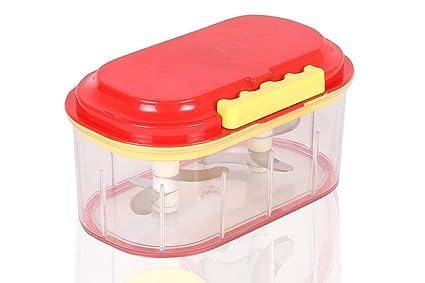 MAHOKSHA Plastic Non Electric Dual Blades Twins for Vegetable and Fruit Cutter/Chopper