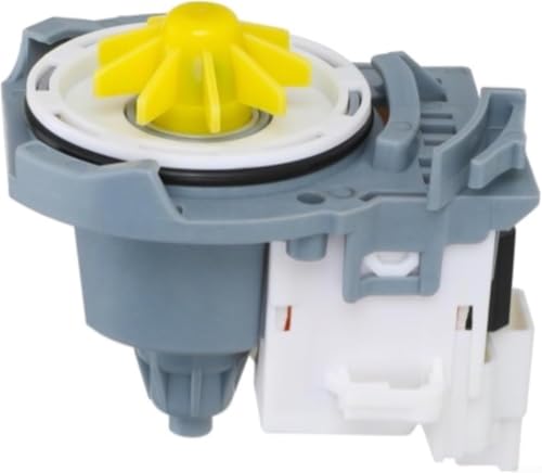 Bomba de drenaje para lavavajillas W10876537, pieza de repuesto para lavadora y secadora, accesorios de material ABS, color gris, fácil de instalar