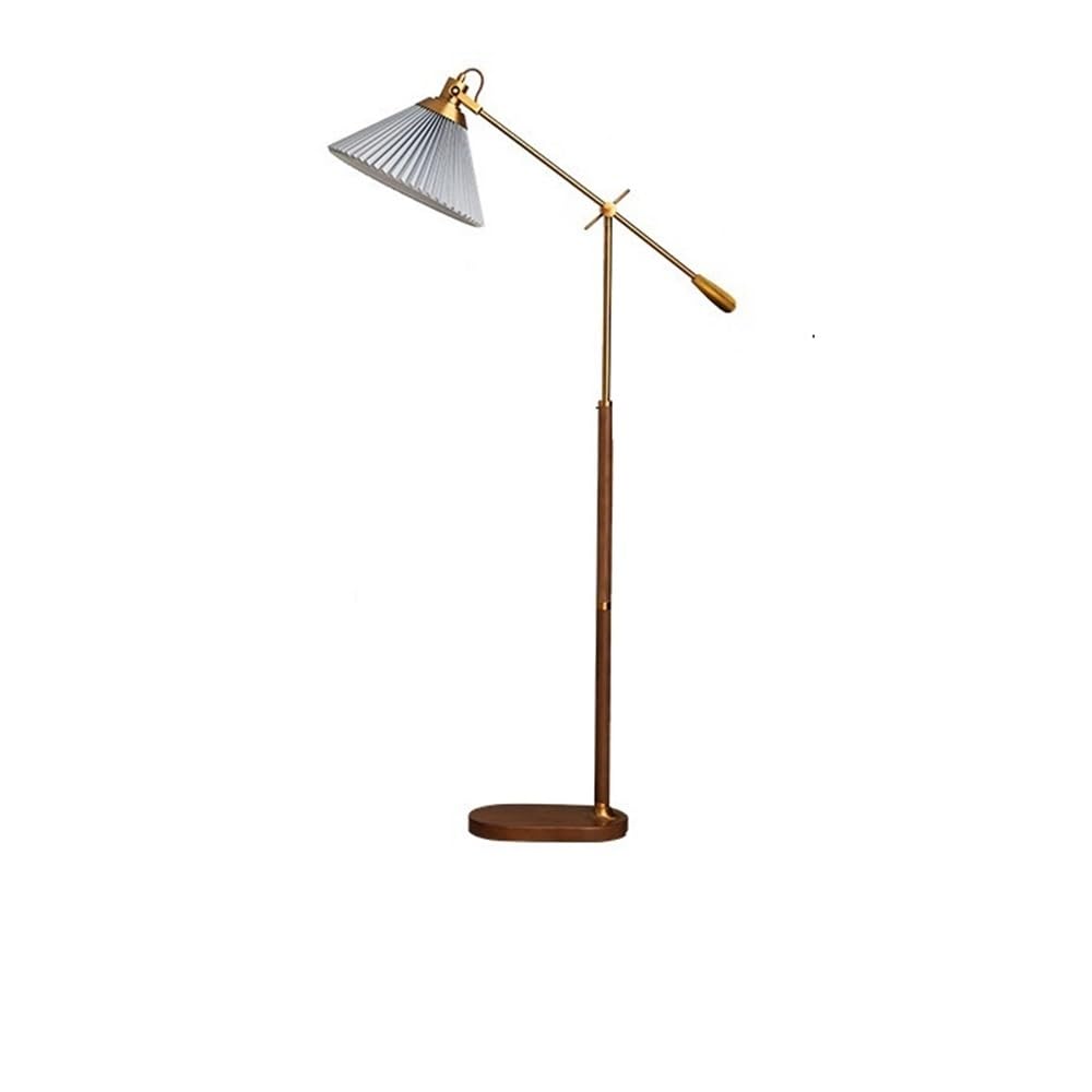 Mw9sBd8rF Floor Lamp Floor Lamp Living Room Vertical Vintage Pleated Ambiance Rotatable Adjustable
