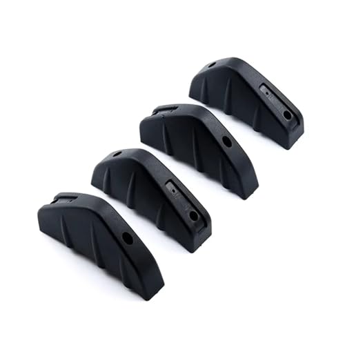 Diffuseur de pare-choc arrière universel et becquet de lèvre de voiture modifié, 4 pièces ABS