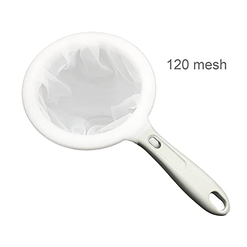 2 in 1 Mesh Filter Colander 120 Mesh Nylon Sieve Strainer Kitchen Kit for Filtering Juice,Soybean Milk,Fruit Vinegar, Honey,Coffee,Oil,Boiled Water,Wine with Detachable Handle - Image 4