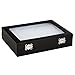 Juvale Insect Display Case - 8 x 6 x 1.8 in, Black - Glass Top & Removable Foam Pinning Board - Bug Display Box & Specimen Case for Butterflies, Moths & Other Insects