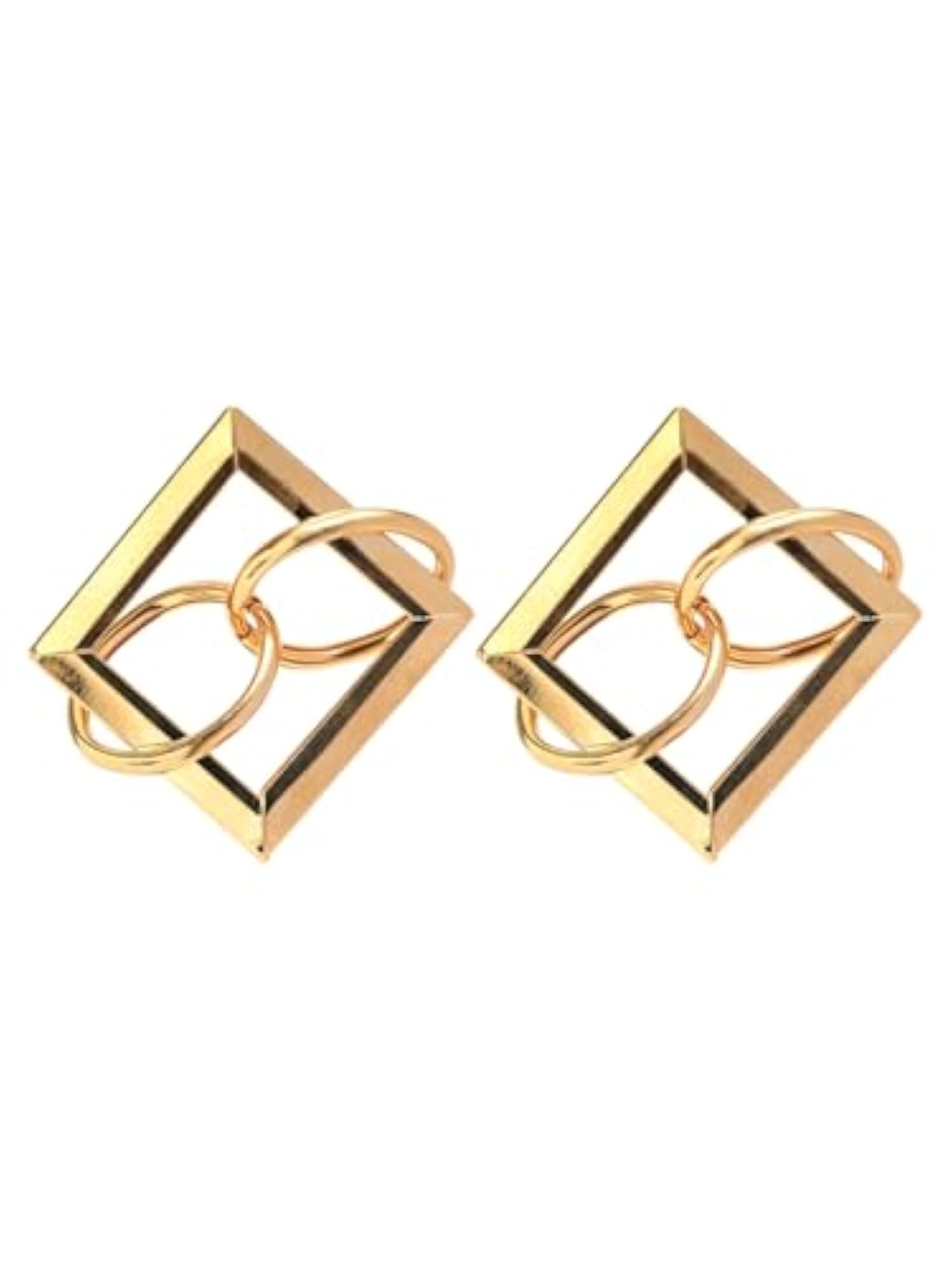 Women's Gold Plated Oxidised Jhumka Earrings, Antique Design