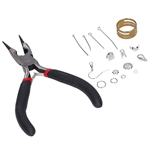 Confecção de joias com miçangas, ferramentas ricas textura delicada acabamento fino conjunto de fabr