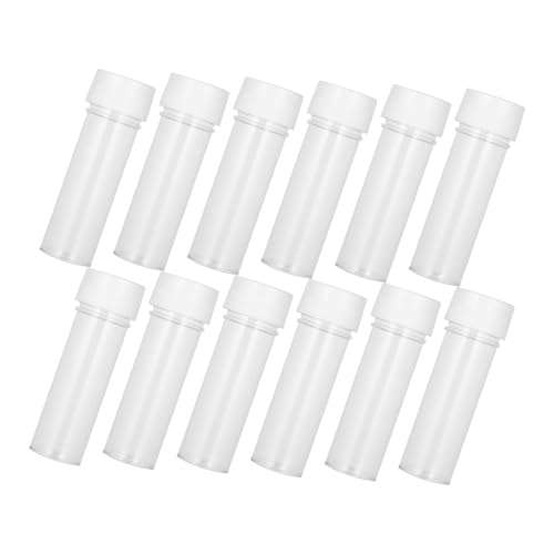 CATIEBYE 20pcs Culture Tube Mini Bottles Testing Tube Small Tube Tubes with Cap Sample Tubes Vials with Cap Sampling Test Tubes Mini Vials Liquid Sampling Tubes Powder Tubes Liquid Tubes