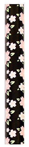 Essential Medical Supply Couture Offset Fashion Cane with Matching Standing Super Big Foot Tip, Pink Floral Style