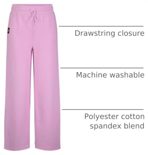 Image of Under Armour Girl's Wide Leg Fleece Sweatpants, Elastic Waistband with Drawstring Closure, Outdoor Collection