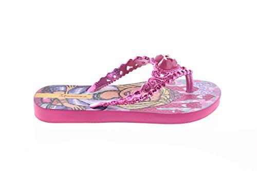 Slide Ipanema Barbie Princesa Meninas Rosa/Rosa Metalizado 25/26