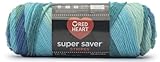 Generic Bulk Buy - Red Heart Super Saver Peacock Stripes Yarn - 1 Pack of 141g/5oz - Acrylic - 4 Medium (Worsted) - 236 Yards - Knitting/Crochet
