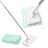 Contenu de la boîte : 1x balai serpillère + 10x lingettes microfibres. Les lingettes microfibres de haute qualité sont très absorbantes, réutilisables et lavables en machine, respectueuses de l'environnement et de votre portefeuille – ou utilisez simplement du papier essuie-tout ou des vieux tissus