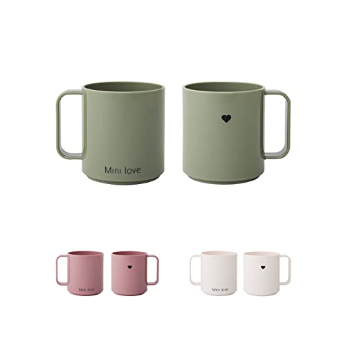 Design Letters Mini verre Tritan pour bébé et enfant | Tasse d´Apprentissage Gobelet pour Enfants Baby Cup 175 ml | Sans BPA EA et BPS Tasse pour bébé | Baby Mug Tasse à café Passe au lave-vaisselle