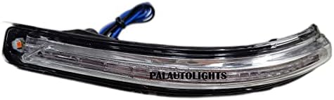 PALAUTOLIGHTS Side Mirror LED Turn Signal Indicator Light compatible with Hyundia I20 Elite indicator-Left Side, Transparent