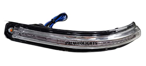 Image of PALAUTOLIGHTS Side Mirror LED Turn Signal Indicator Light compatible with Hyundia I20 Elite indicator-Left Side, Transparent