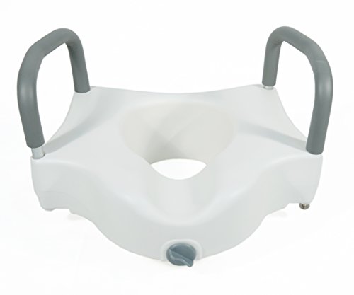 AdirMed Raised Toilet Seat with Removable Arms and Lock