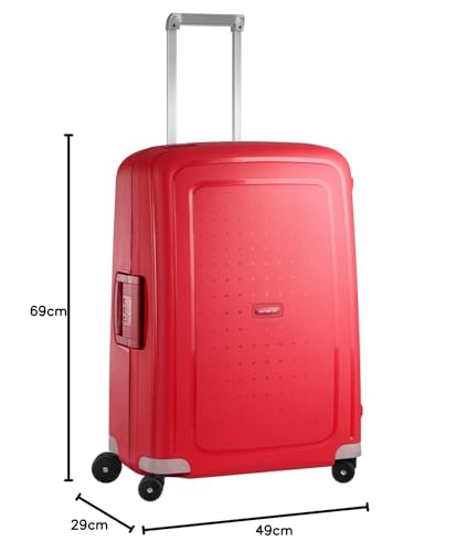 Samsonite S'Cure - Spinner M Koffer, M (69 cm), 79 L, Rot (Crimson Red)
