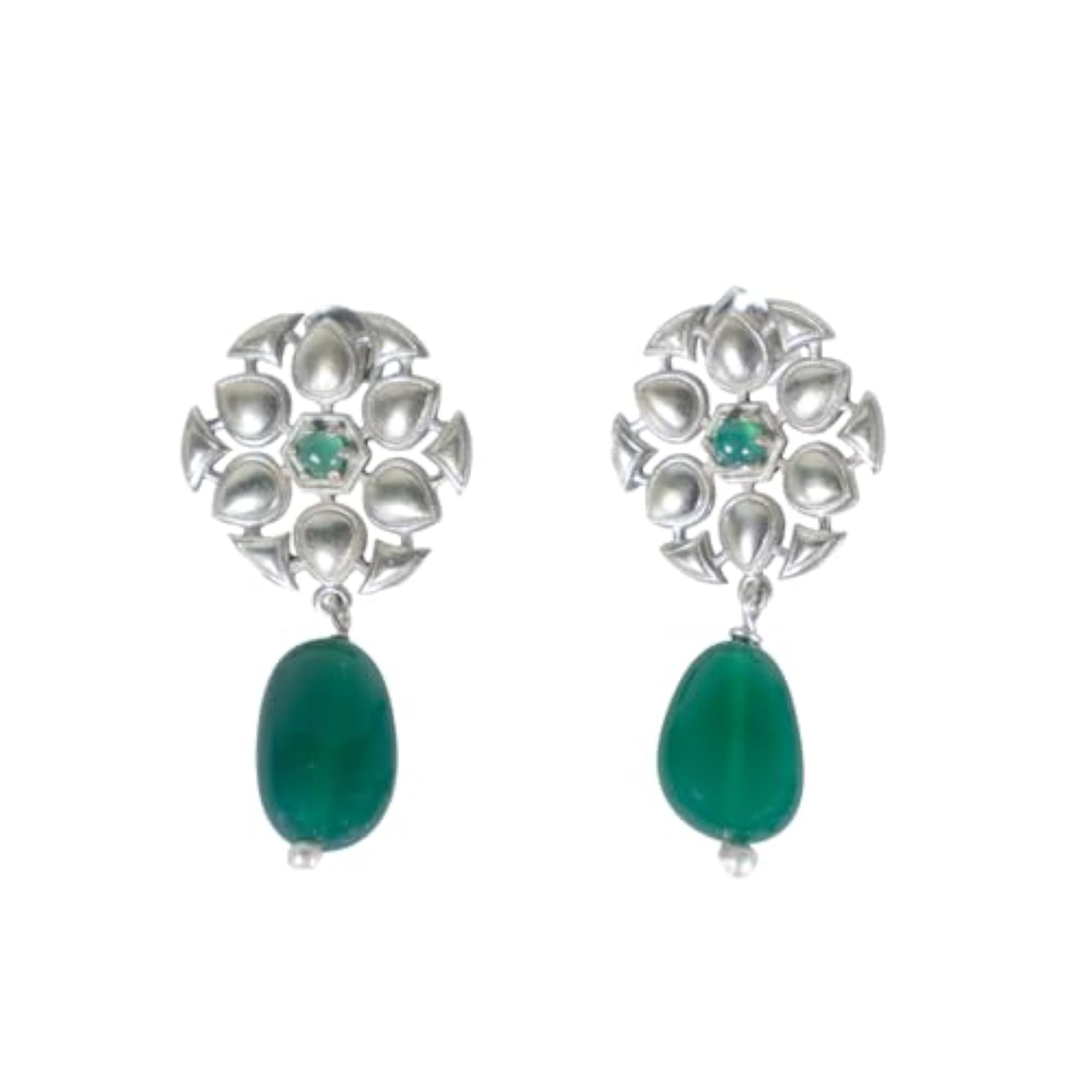 Women's 925 Sterling Silver Drop Earrings with Stone, Gift for Her