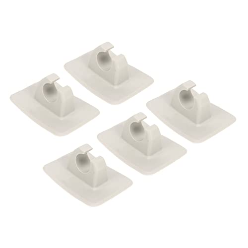 Kayak Paddle Holder Clips, 5pcs Kayak Oar Clips Plastic Inflatable Boat Paddle Holder Clip Keeper (Grey)