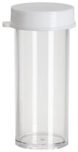 Fiole avec snap cap Bel-art polystyrène claire tube laboratoire 3 dram