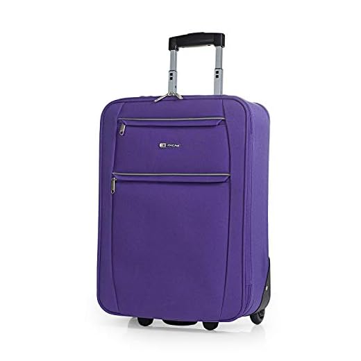 ITACA - Maletas de Viaje - Maleta Cabina 55x40x20 Maletas de Viaje Cabina Material EVA Ligero. Maleta de Cabina Avion - Maleta de Mano. Maleta Pequeña - Maleta de Viaje. T71950, Morado