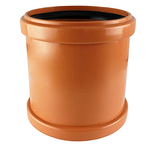 MKK - 19570-003 - KG Überschiebmuffe Verbindungsstück Sleeve DN 100-200 Muffe Kupplung Verbindungsmuffe Rohr orange DN 200