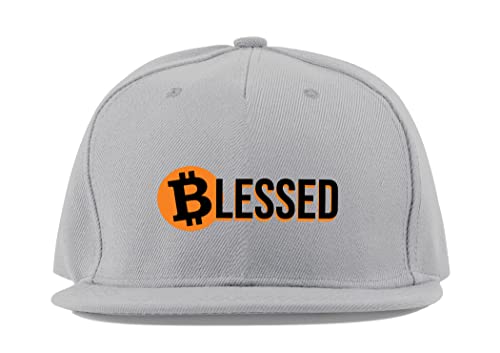Casquette crypto Bitcoin grise à visière plate pour parfaire votre look streetwear au quotidien