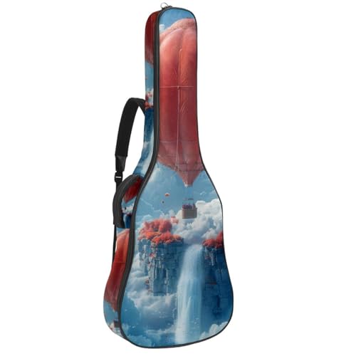 Sac pour guitare acoustique étanche housse universelle 42.9x16.9x4.7 in multicolore