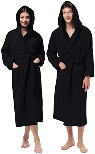 Jenny Accappatoio Unisex Spugna Cotone Nero L