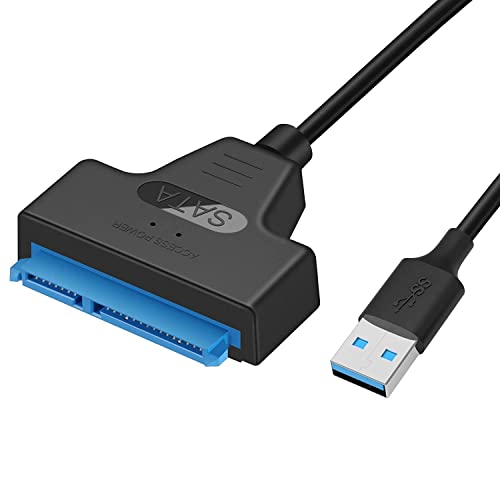 Cable para disco duro 2,5” USB 3.0, adaptador para SSD y HDD, conector para disco portátil, cable conversor a USB, adaptador para disco externo, compatible con SATA III y SATA II