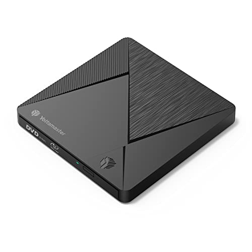 Yottamaster External Blu ray Drive, Portable Type-C Blu ray Burner DVD Player Compatible with/Win10/ Mac OS, External blu-ray DVD Drive for Laptop/MacBook/Desktop/Car [P-CD04]