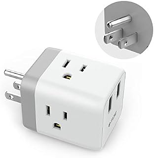 Multi Plug Outlet Extender, ETL Listed, TROND Electrical Outlet Splitter Expanders with 2