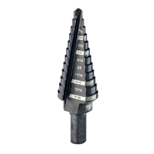Milwaukee Electric Tool GIDDS2-2475506 Step Drill Bit, 3/16' to 7/8'
