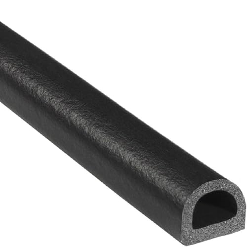 Trim-Lok D-Shaped Rubber Seal  .53 Height, .75 Width, 100 Length  EPDM Foam Seal w/HT (General Acrylic) Pressure-Sensitive Adhesive  Weatherproofing for Doors/Windows on Cars,Trucks,RVs,Boats