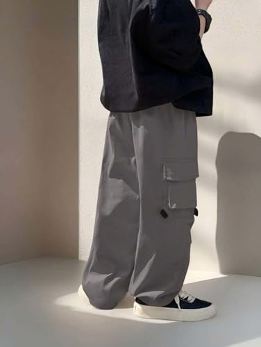 Image of Lymio Junior's Boys Cargo Pants | Stylish Cotton Blend Casual Trousers for Kids | Relaxed Fit Junior Boy Cargo Pant | Trendy Kids Streetwear Joggers with Multi-Pockets