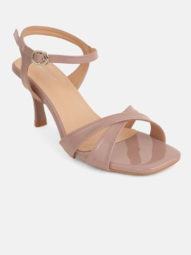 Image of DROP BOLD | Elegant Square Toe Mules Slim Heel Sandals for Women & Girls Stylish, Comfortable Stilettos Heel Sandal for Every Occasion