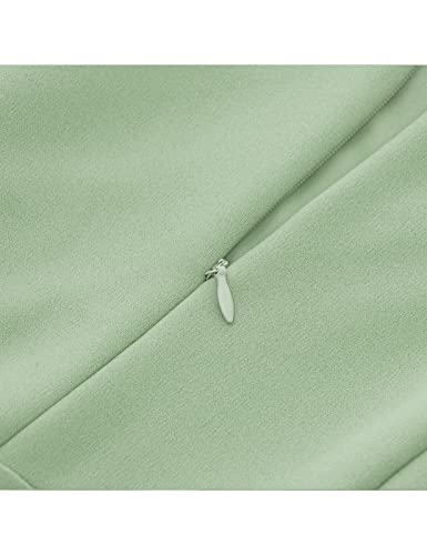 Image of HomRain Women's Church Dresses Modest Bell Sleeve Wedding Guest Cocktail Tea Party Vintage Evening Dress