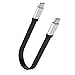 EasyAcc USB C a USB C Cavi 0.72ft Gen 2 10Gbps Fast Charging Tipo C Data Transfer Short Cable per Samsung Galaxy S8, S9, S10,T5 LaCie SSD, MacBook PRO, iPad PRO 2018