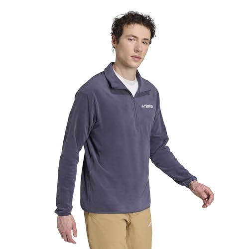 Image of adidas Men's Terrex Multi Essentials Half-zip Fleece Hiking Jacket