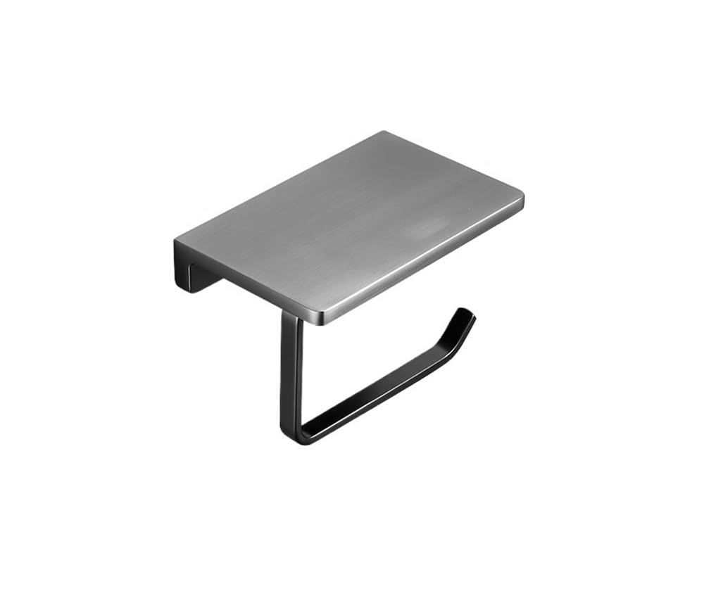 CMBSSTFC Porta Carta igienica a Doppio Rotolo con ripiano Dispenser di fazzoletti in Ottone Massiccio e Stile Hotel Vano portaoggetti di Ricambio Finitura Lucida incisa Porta Rotolo di Carta igienica
